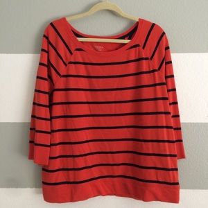 Merona striped sweatshirt